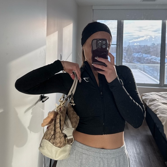 authentic vintage Gucci GG Canvas Bowler Shoulder Bag - Picture 9 of 12